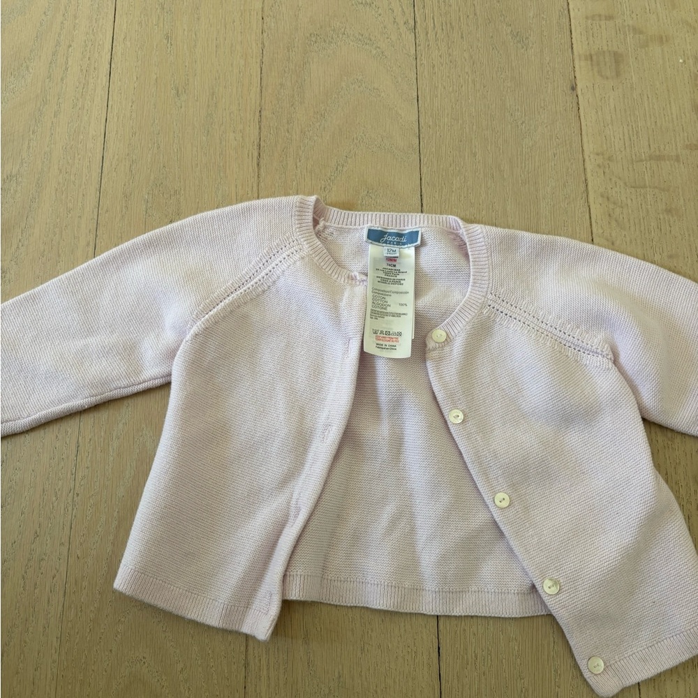 Jacadi Light Pink Baby Sweater